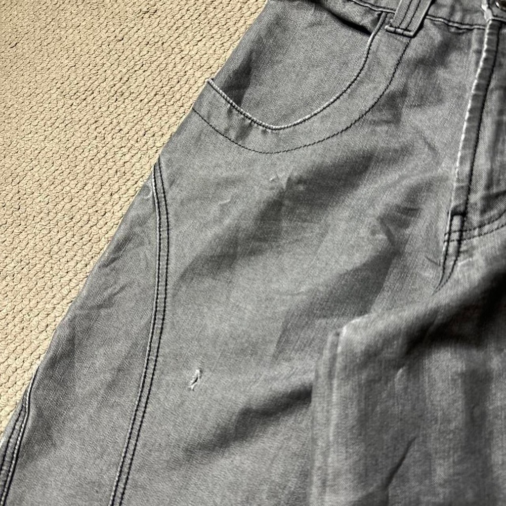 Y2K Vintage 90s skater grunge Baggy Wide leg Rave reflective Rare JNCO jeans - Picture 8 of 8